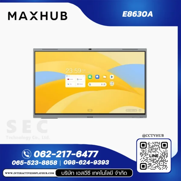 MAXHUB E8630A จอ Interactive Display 86 นิ้ว E3 Series 4K UHD